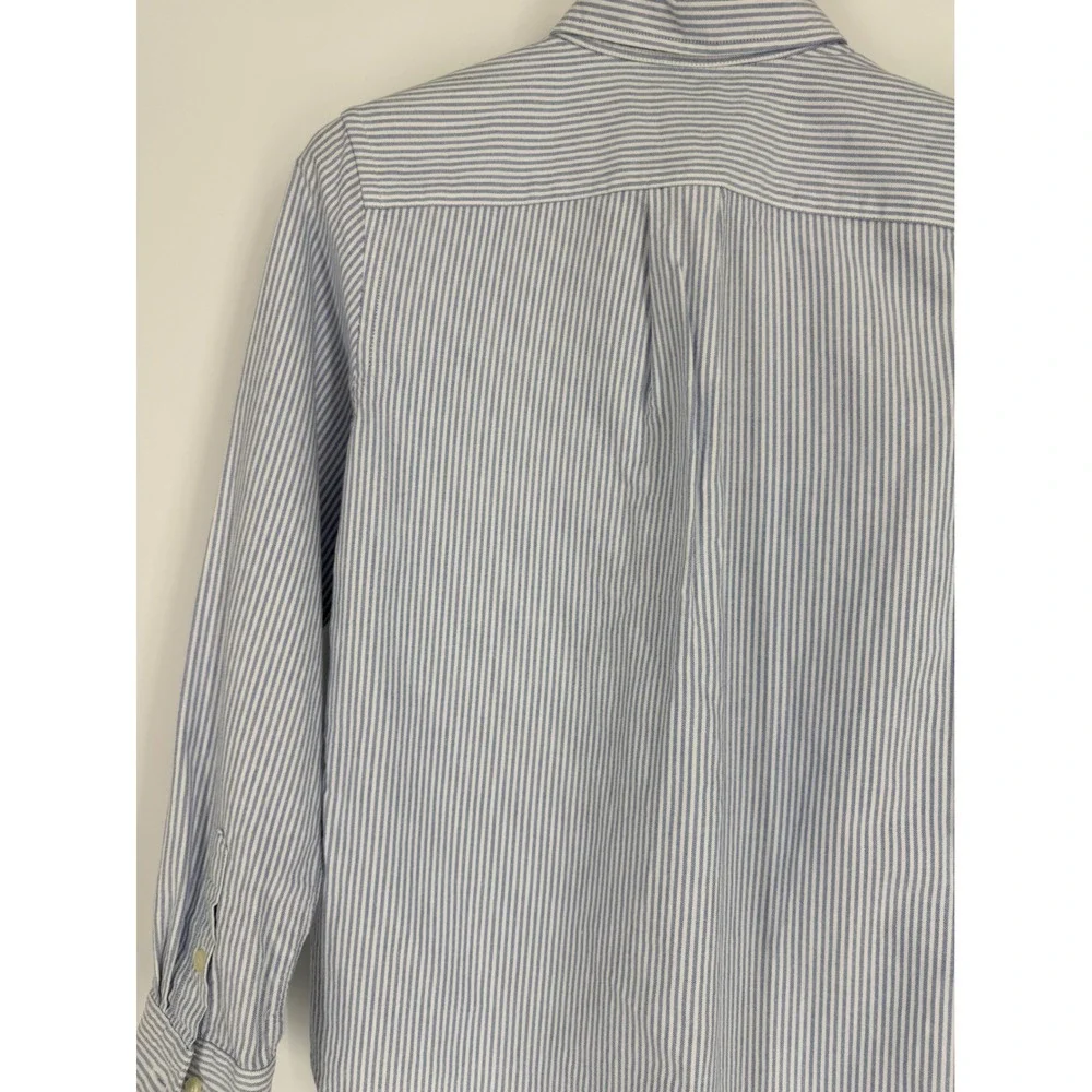 Ralph Lauren Boys Button Down Shirt Large Striped Oxford Preppy Classic